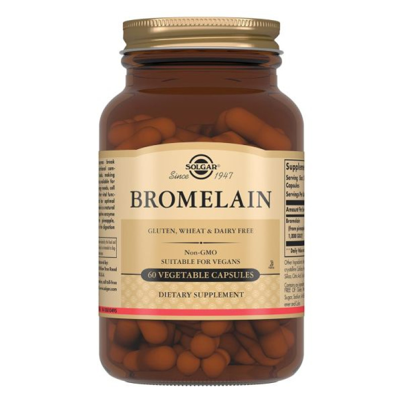 Solgar Бромелайн капсули 150 мг №60