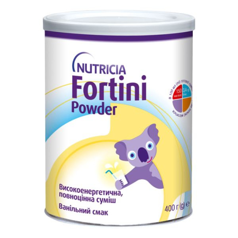 Enteral nutrition Nutricia Fortini Fortini Powder with vanilla flavor for children from 1 year and older 400 g