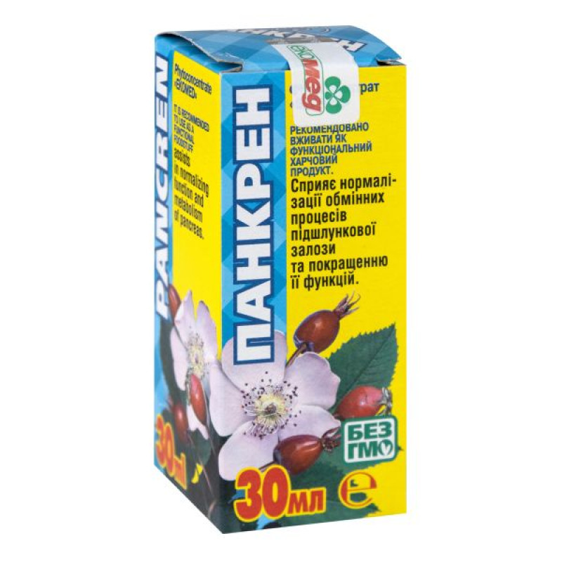 Фитоконцентрат Экомед панкрен флакон 30 мл