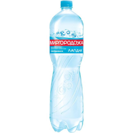 Natural mineral water Myrhorodska Lahidna slightly carbonated 1.5 l
