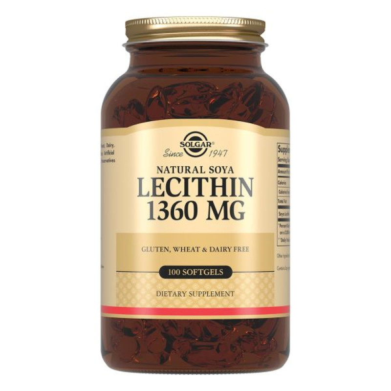 Solgar Натуральный соевый лецитин капсулы №100