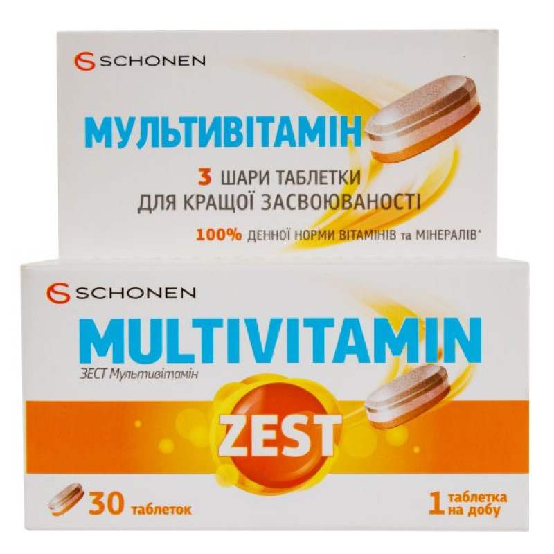 Зест Мультивітамін таблетки №30