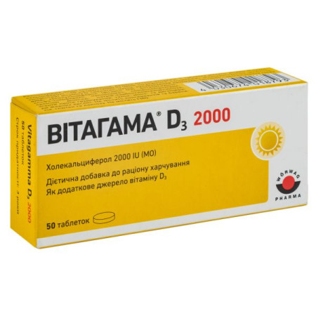 Vitagama D3 2000 tablets No. 50