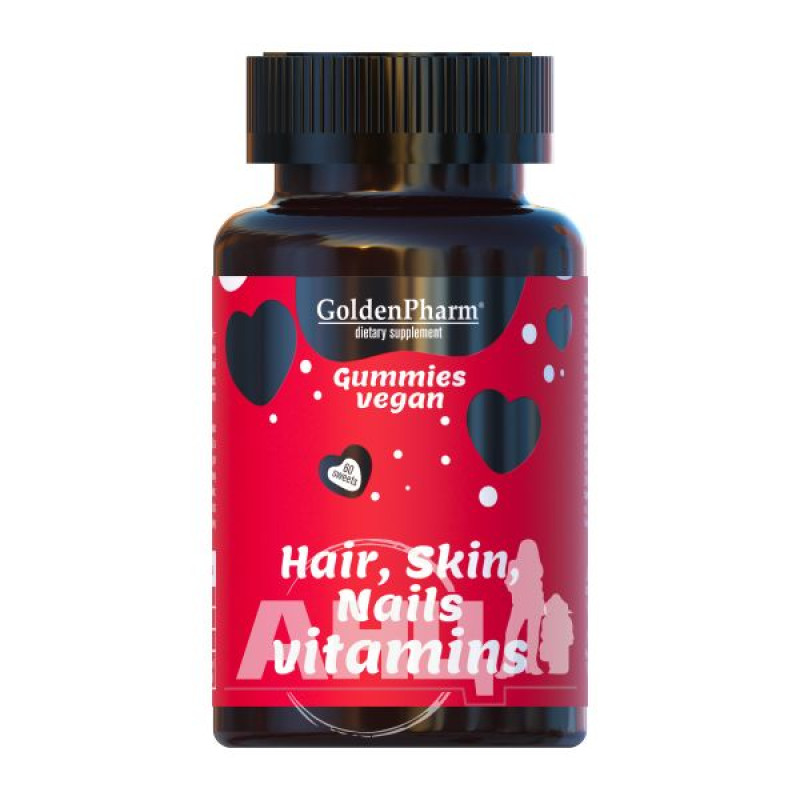 Vitamins for hair, skin and nails vegan marmalade chewable capsules No. 60