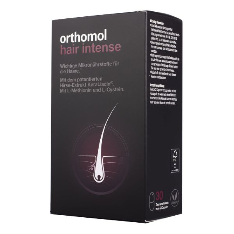 Комплекс для волос Orthomol Ортомол Хэйр Интенс Hair Intense в капсулах 30 дней