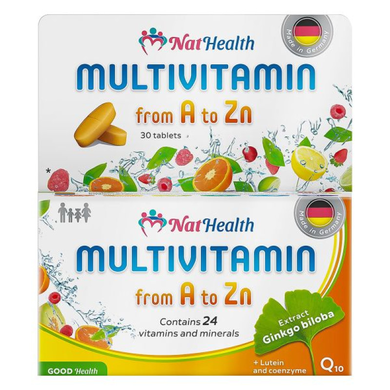 NatHealth Multivitamins from A to Zn tablets No. 30
