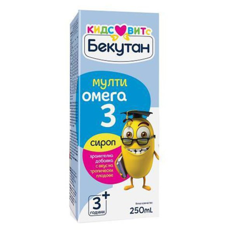 Бекутан Кидс Витс МультиОмега-3 сироп во флаконе 250 мл