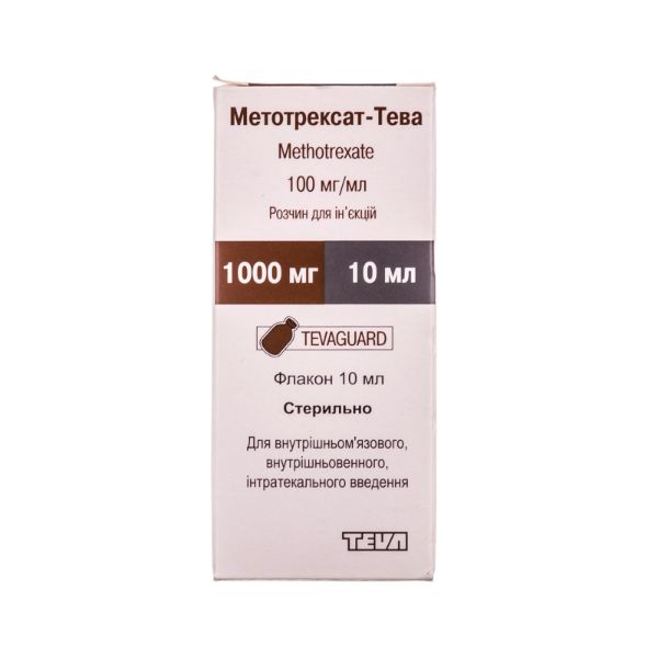 Tevao Injection Methotrexate-Teva solution for injection 100 mg/ml bottle 10 ml No. 1 ...