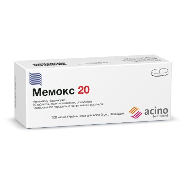 Memox Memox 20 film-coated tablets 20 mg blister No. 60. Price, buy ...